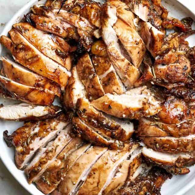 Balsamic Herb Chicken Thighs - Boneless & Skinless | Proportional Plate