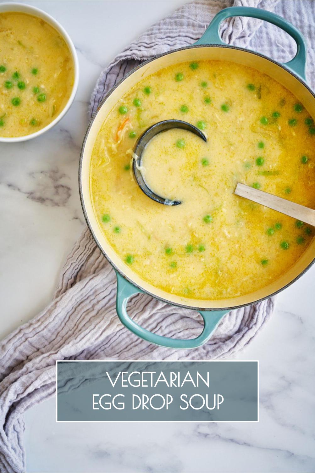 Vegetarian Egg Drop Soup Simple