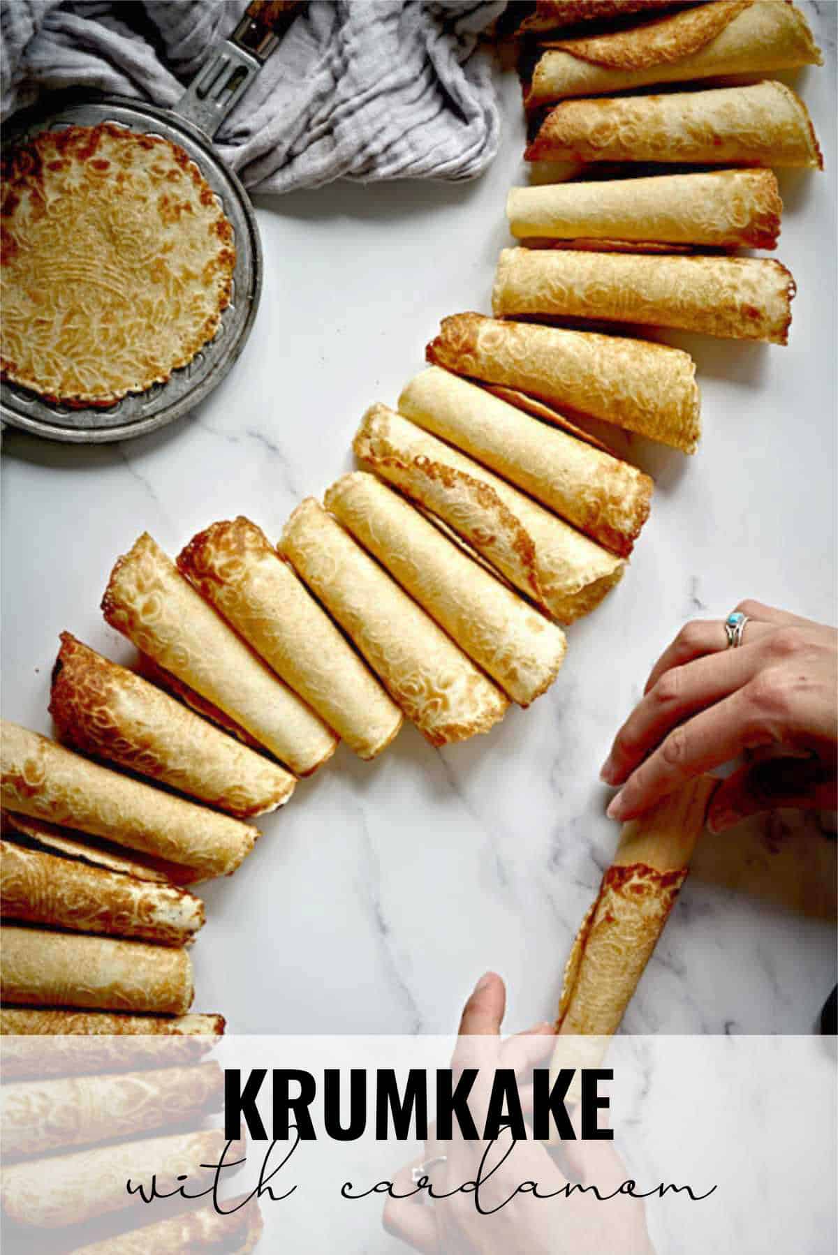 Cardamom Krumkake with Mascarpone Filling Proportional Plate