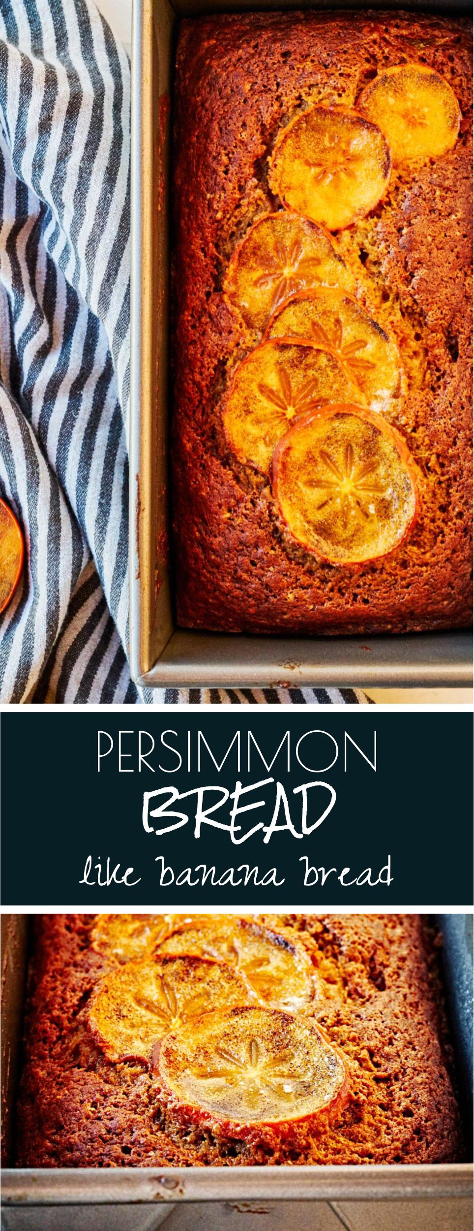 Persimmon Bread | Proportional Plate | The texture of banana bread, but even better! It's got all the flavors of winter, & utilizes my favorite winter fruit.