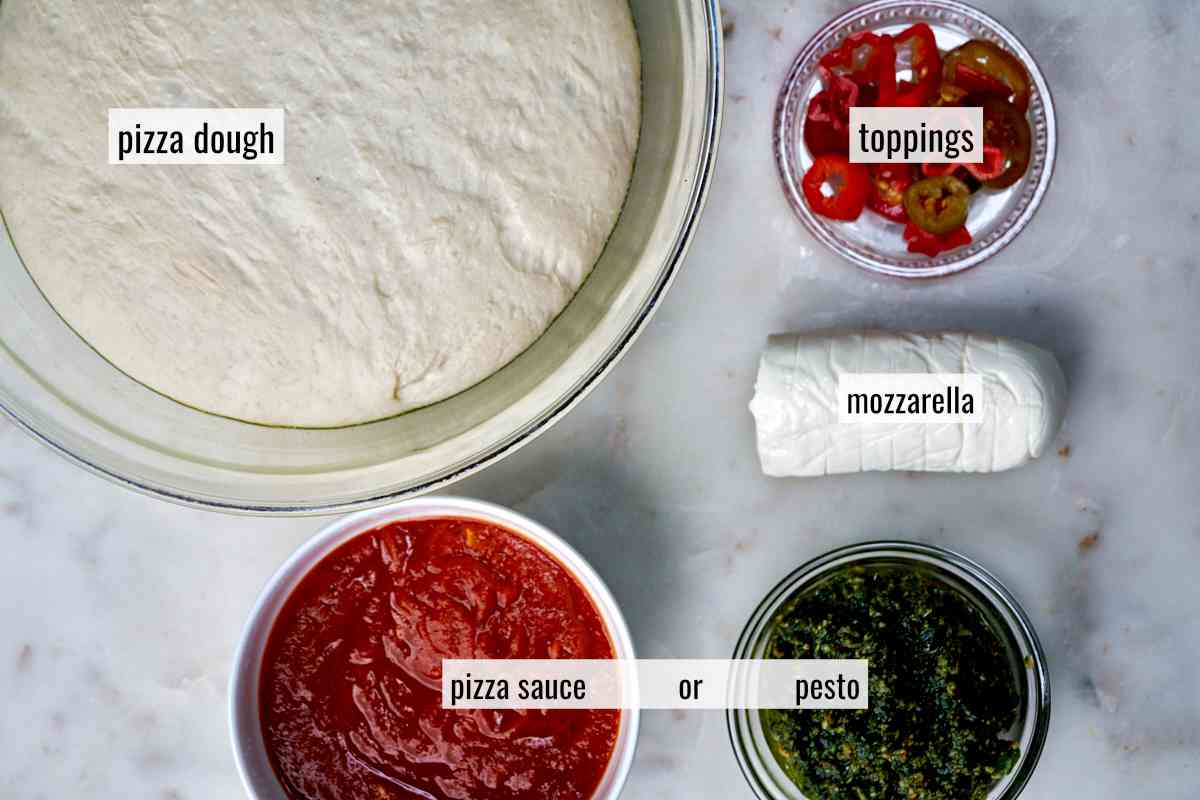 Ingredients for pizza.