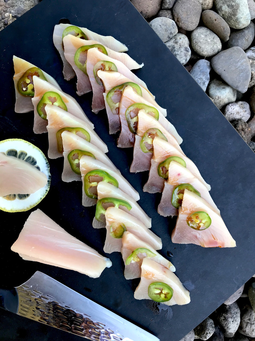 Albacore Sashimi with Jalapeño & Ponzu Proportional Plate