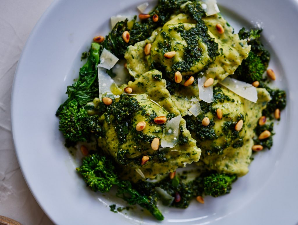 Broccoli Rabe Ravioli | Proportional Plate 
And it's a wonderful way to make ravioli healthy.