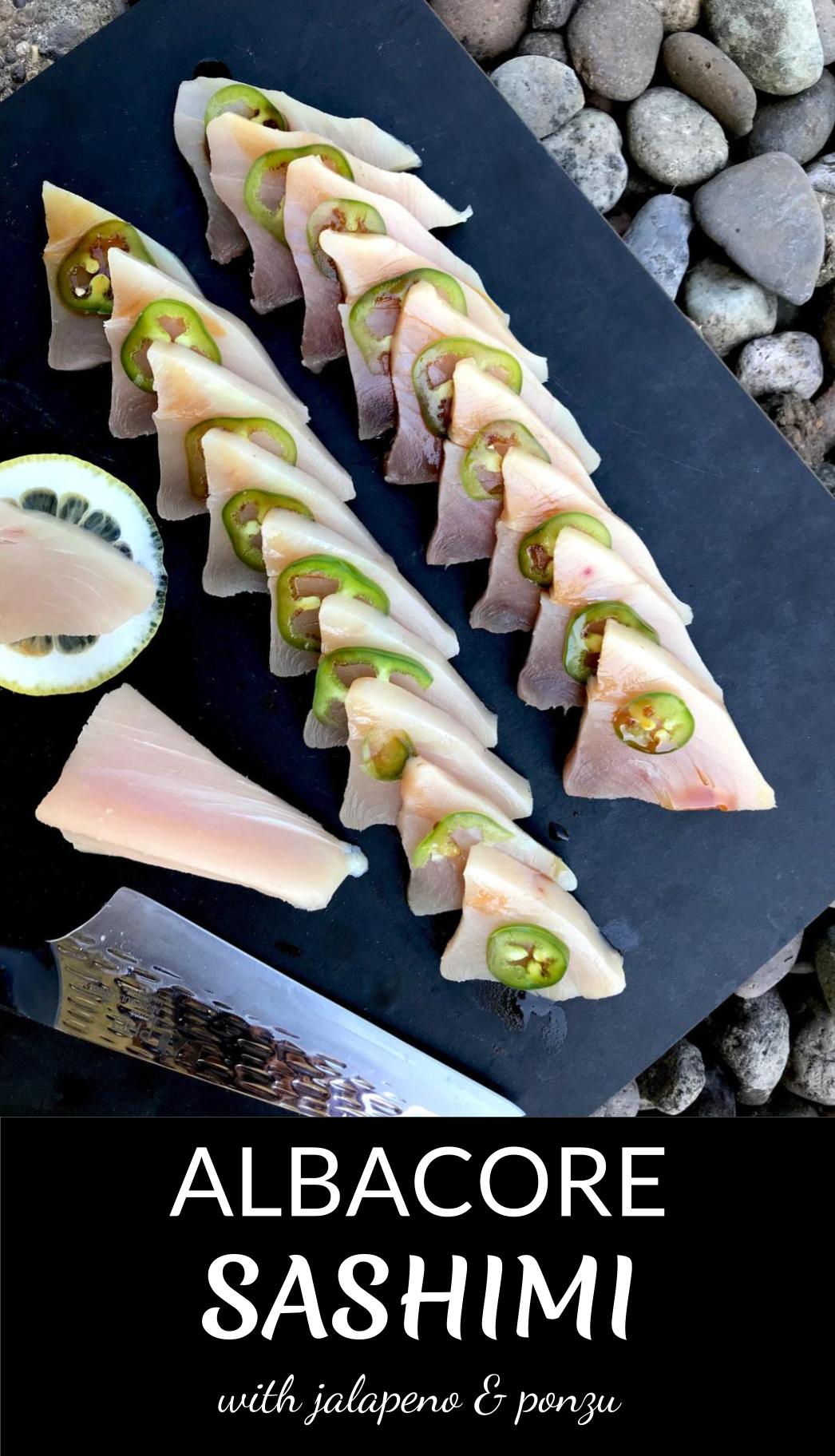 Albacore Sashimi with Jalapeño & Ponzu | Proportional Plate