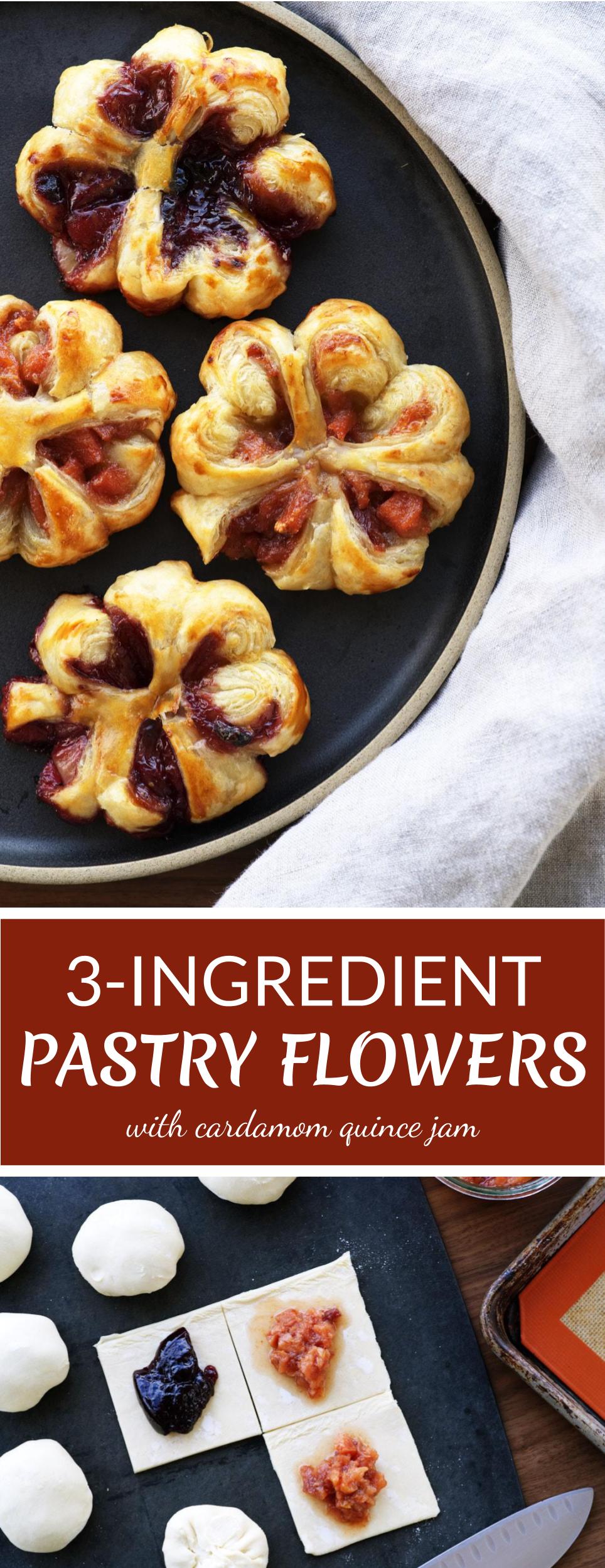 3-Ingredient Puff Pastry Flowers | Proportional Plate