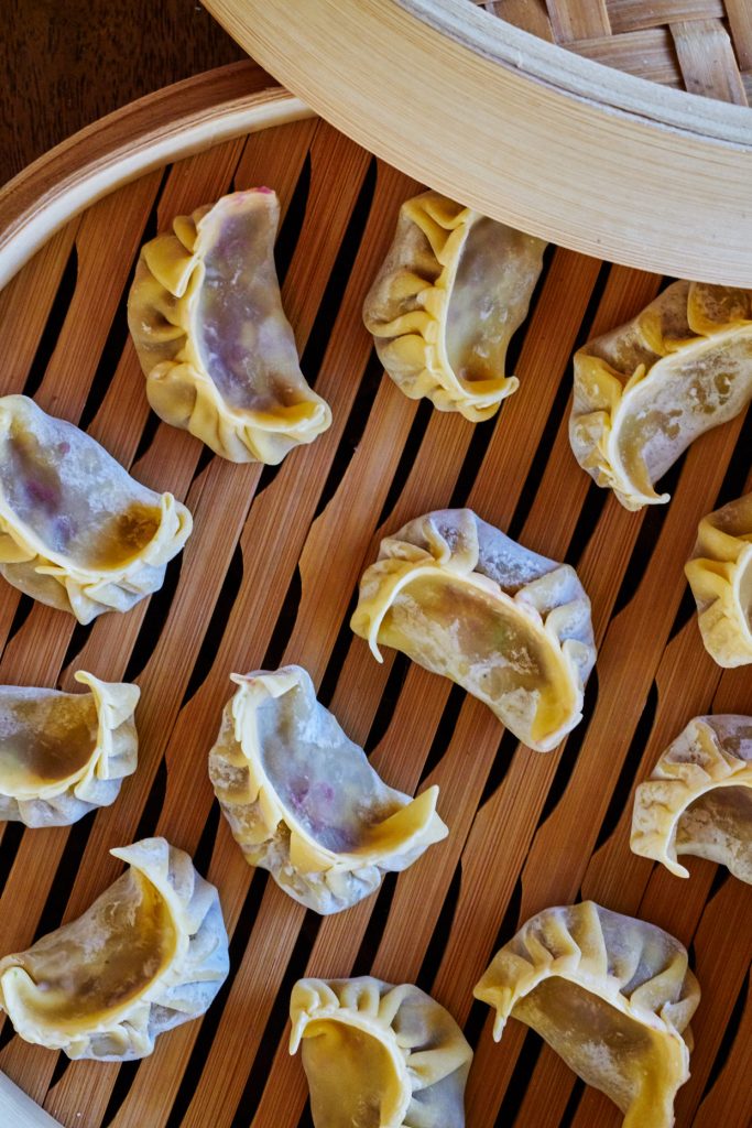 Purple Sweet Potato & Cabbage Dumplings | Proportional Plate