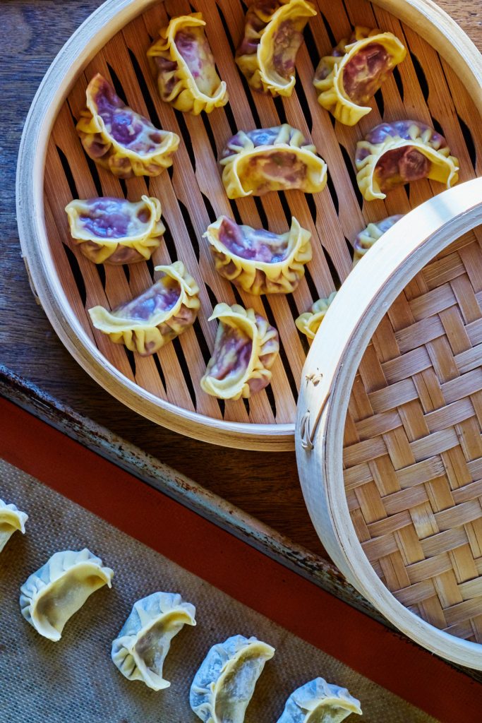 Purple Sweet Potato & Cabbage Dumplings | Proportional Plate