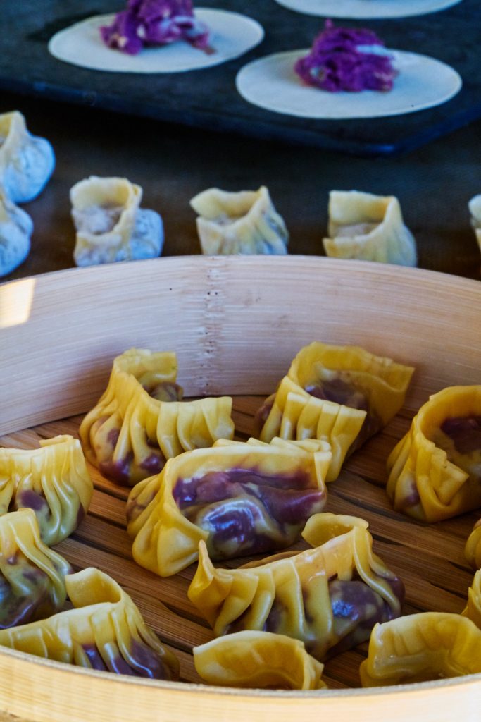Purple Sweet Potato & Cabbage Dumplings | Proportional Plate