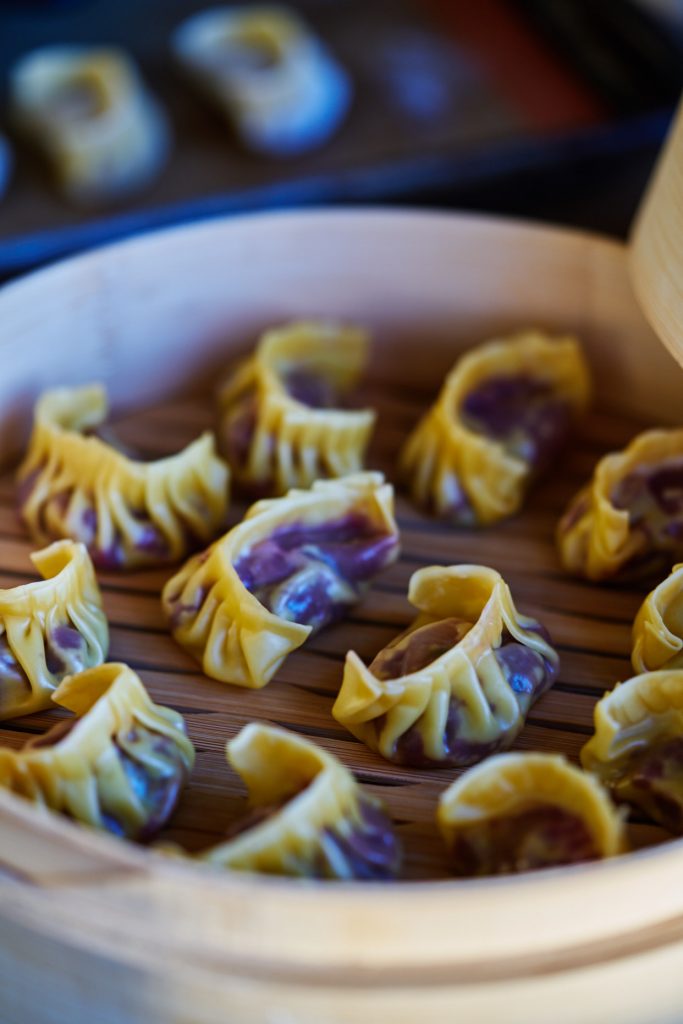 Purple Sweet Potato & Cabbage Dumplings | Proportional Plate