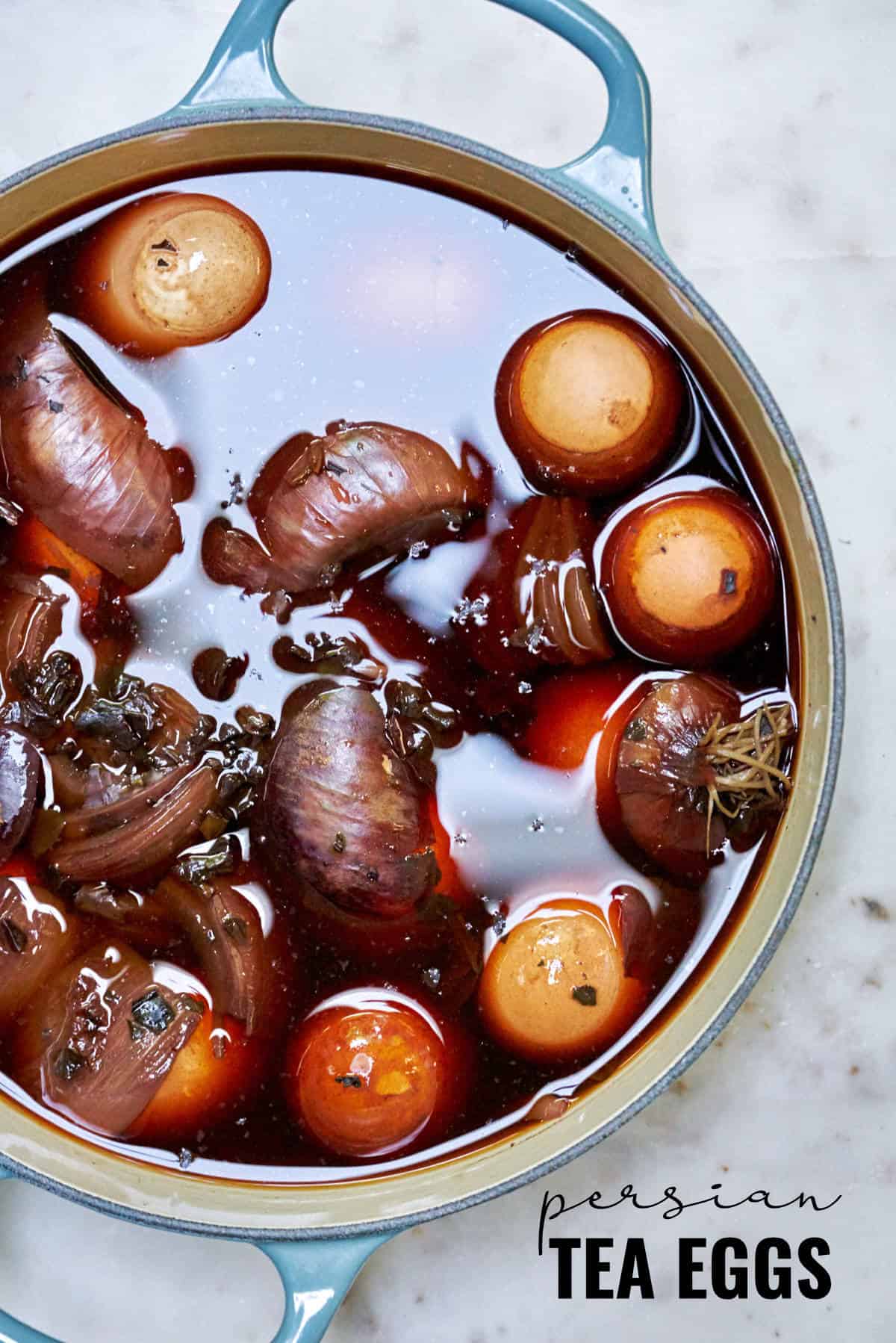 Persian Tea Eggs Sepharadic Jewish Shabbat Eggs