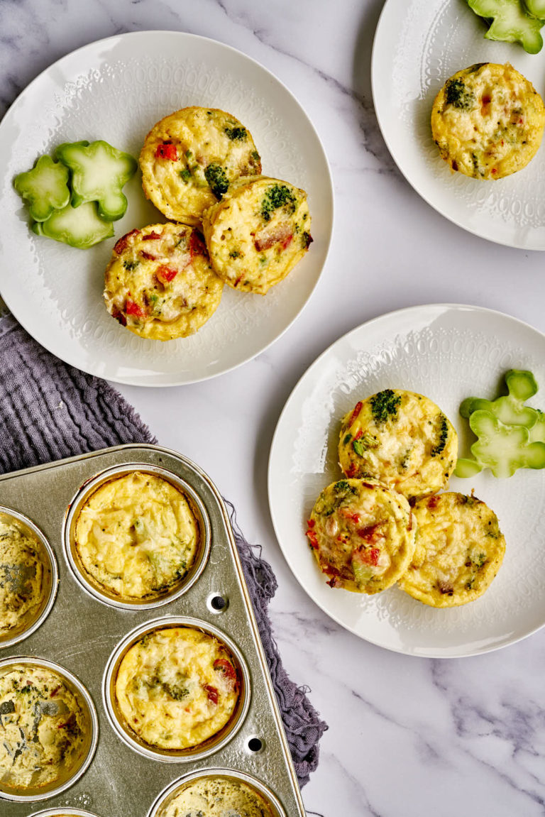 Healthy Muffin Tin Egg Cups - Baked Breakfast Muffin Tin Eggs