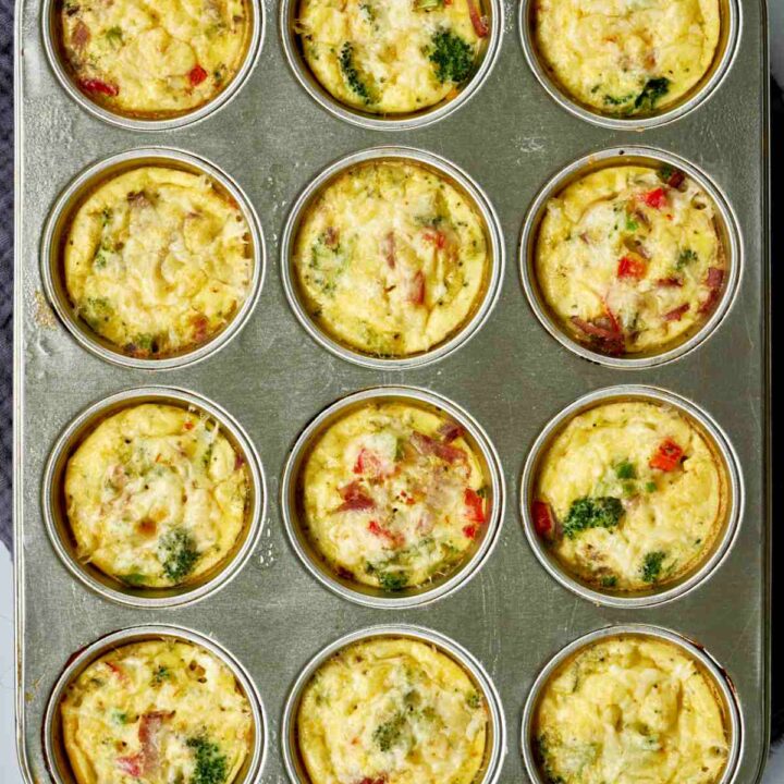Muffin Tin Egg Bites - Freezer-Friendly & Combinations to Try