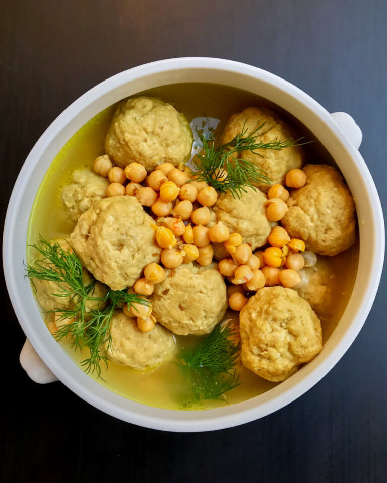 Gondi (Persian Chickpea Dumpling Stew with Chicken)