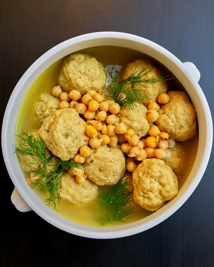 Gondi (Persian Chickpea Dumpling Stew with Chicken) - Proportional Plate