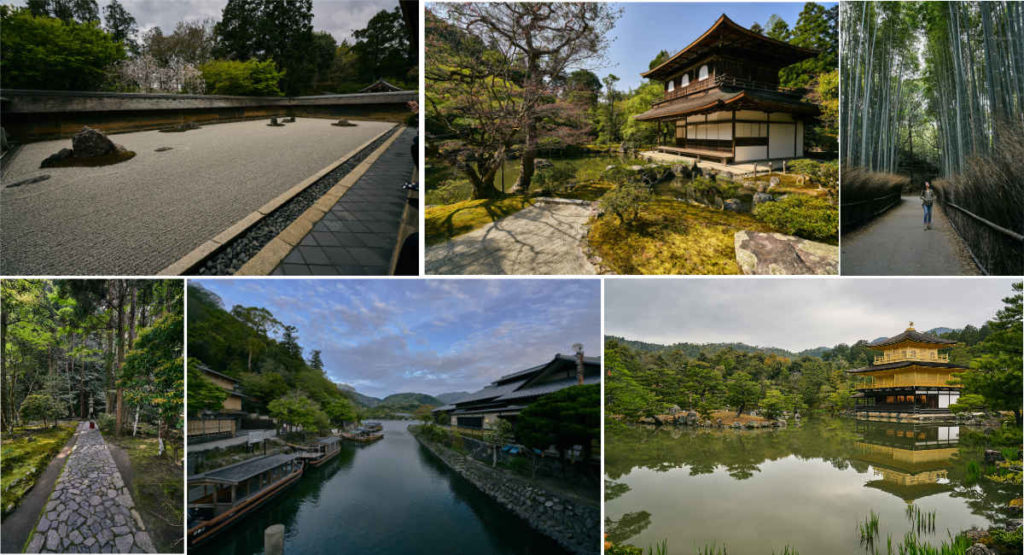 Kyoto places and temples to see.