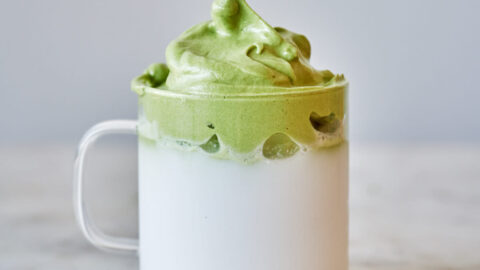 Dalgona Matcha Latte Proportional Plate Dalgona Matcha Latte Proportional Plate