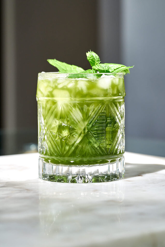 Matcha Mint Julep - The Best Green Tea Cocktail | Proportional Plate