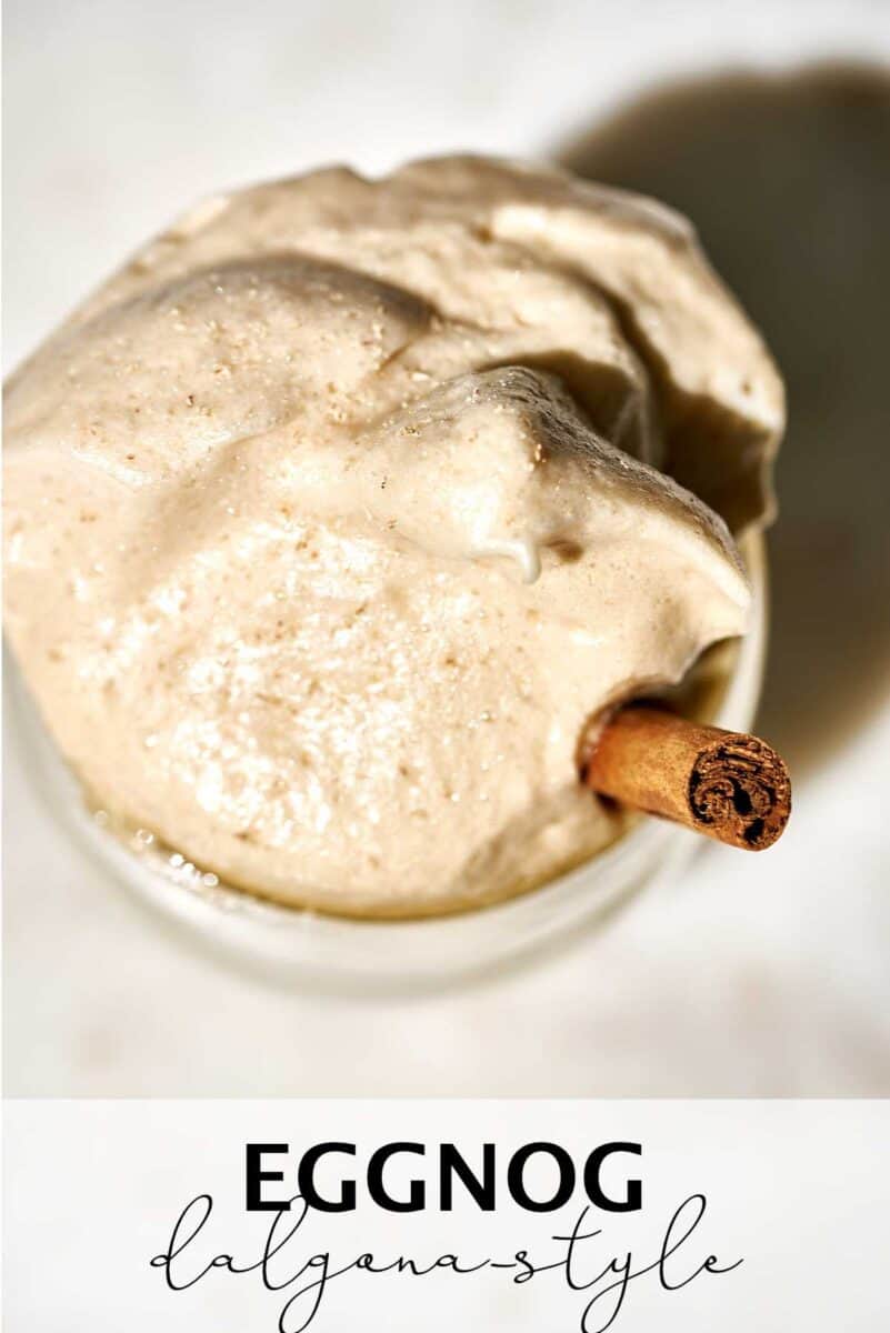 Eggnog with Brown Sugar Bourbon Meringue