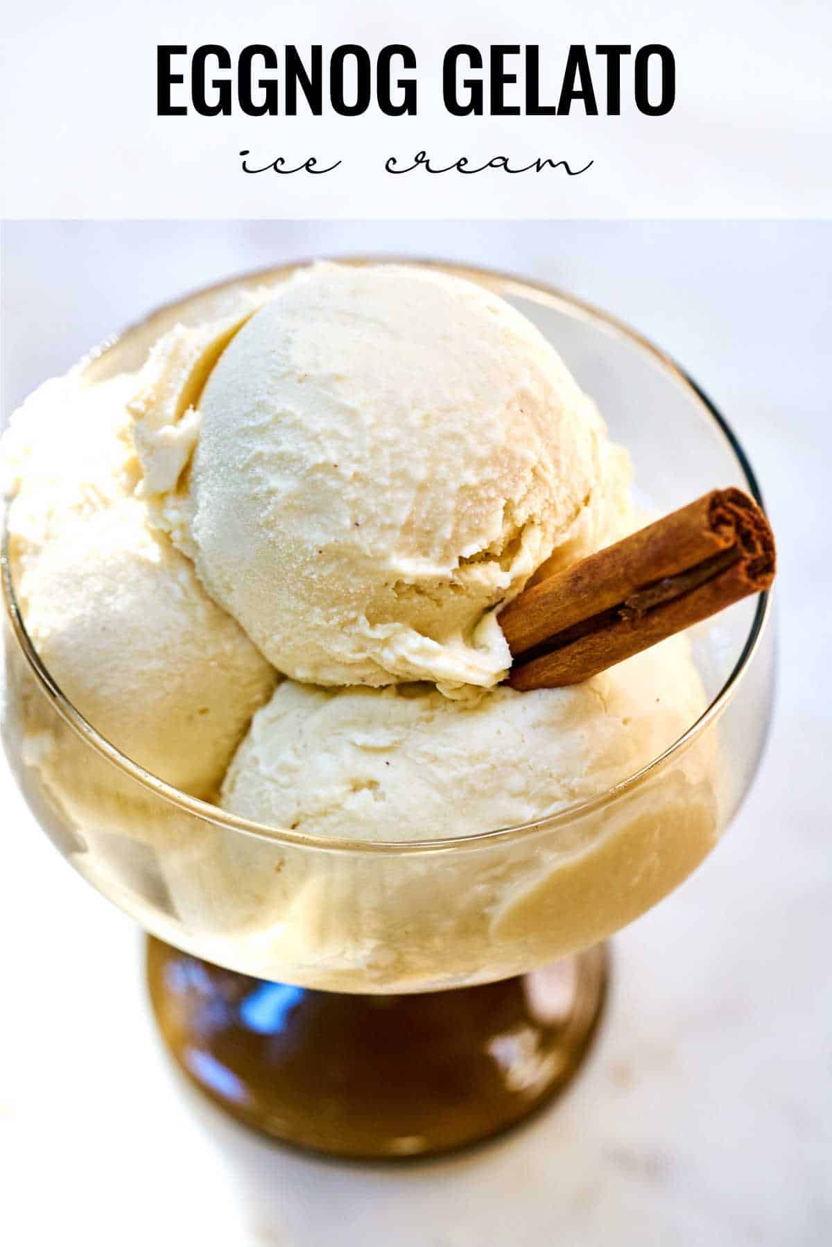 Eggnog Gelato Ice Cream Eggnog with a Twist! Proportional Plate