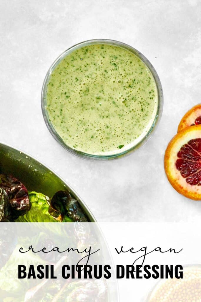 Basil Green Goddess Dressing - Simply Sated