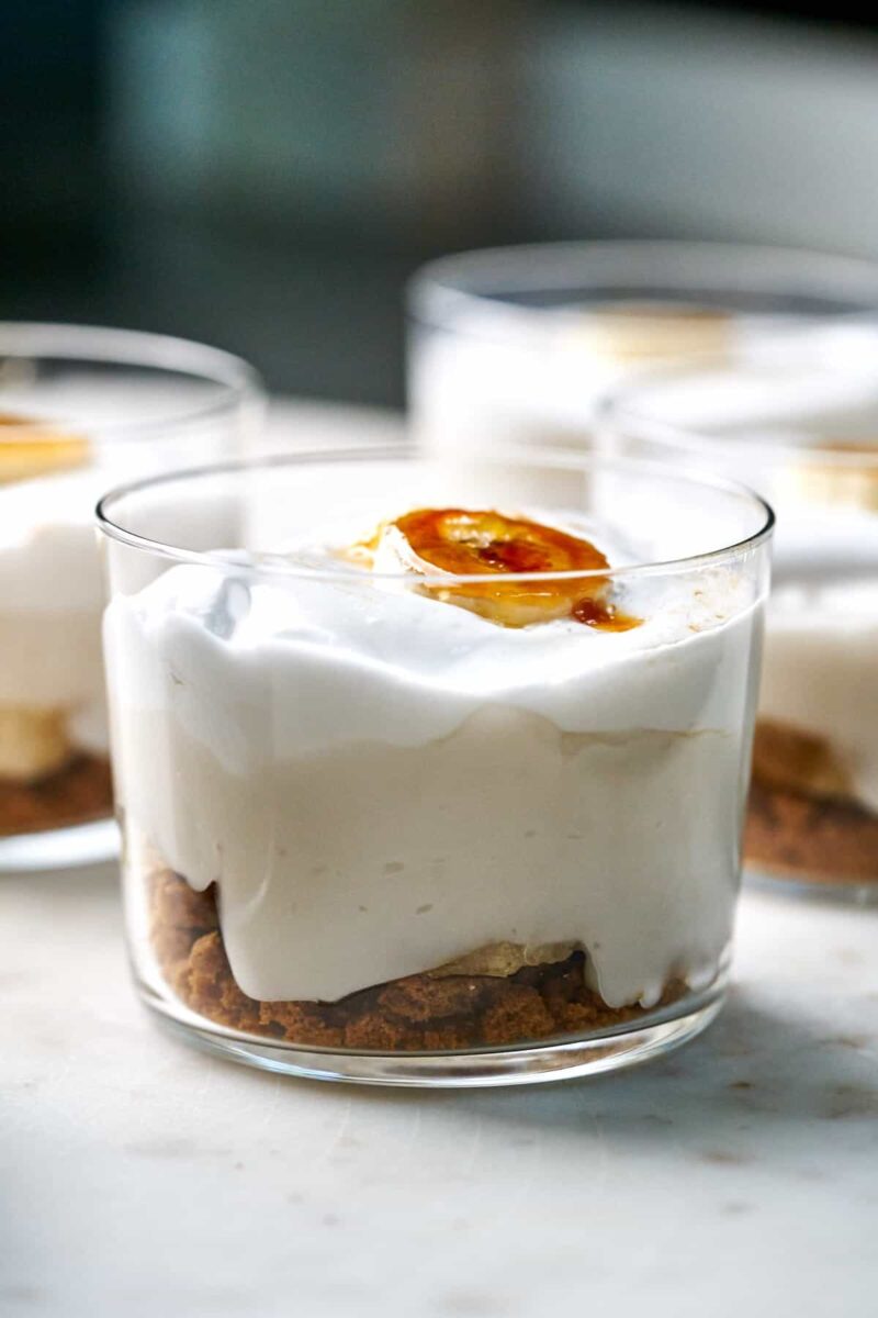 Banana Coconut Cream Pie Cups - Proportional Plate