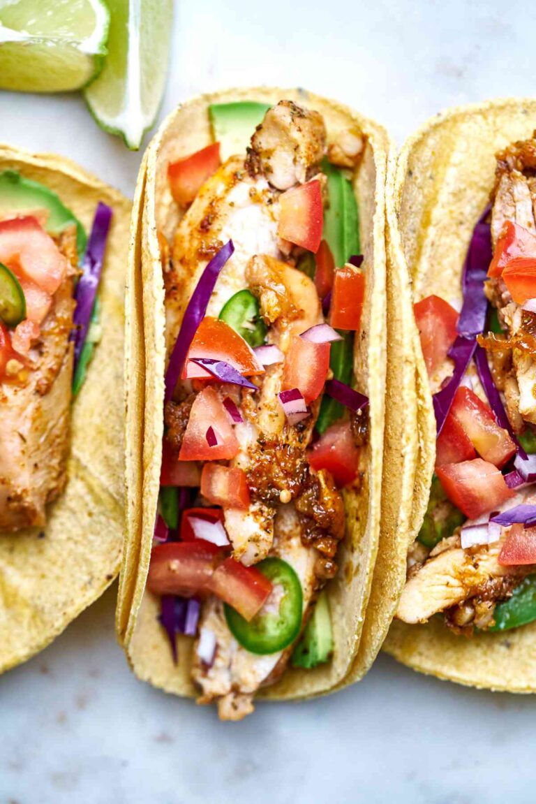 Chicken Tacos with the BEST Marinade
