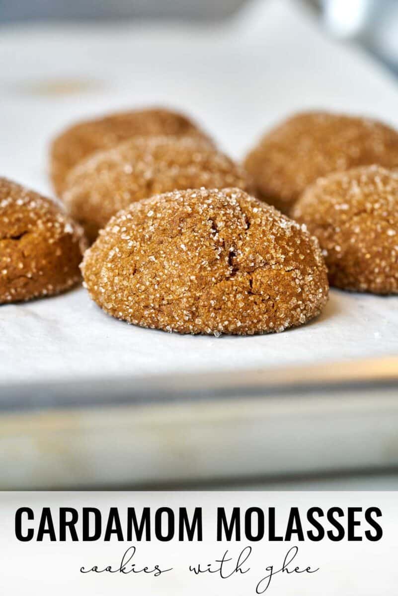 Cookies on a baking sheet.