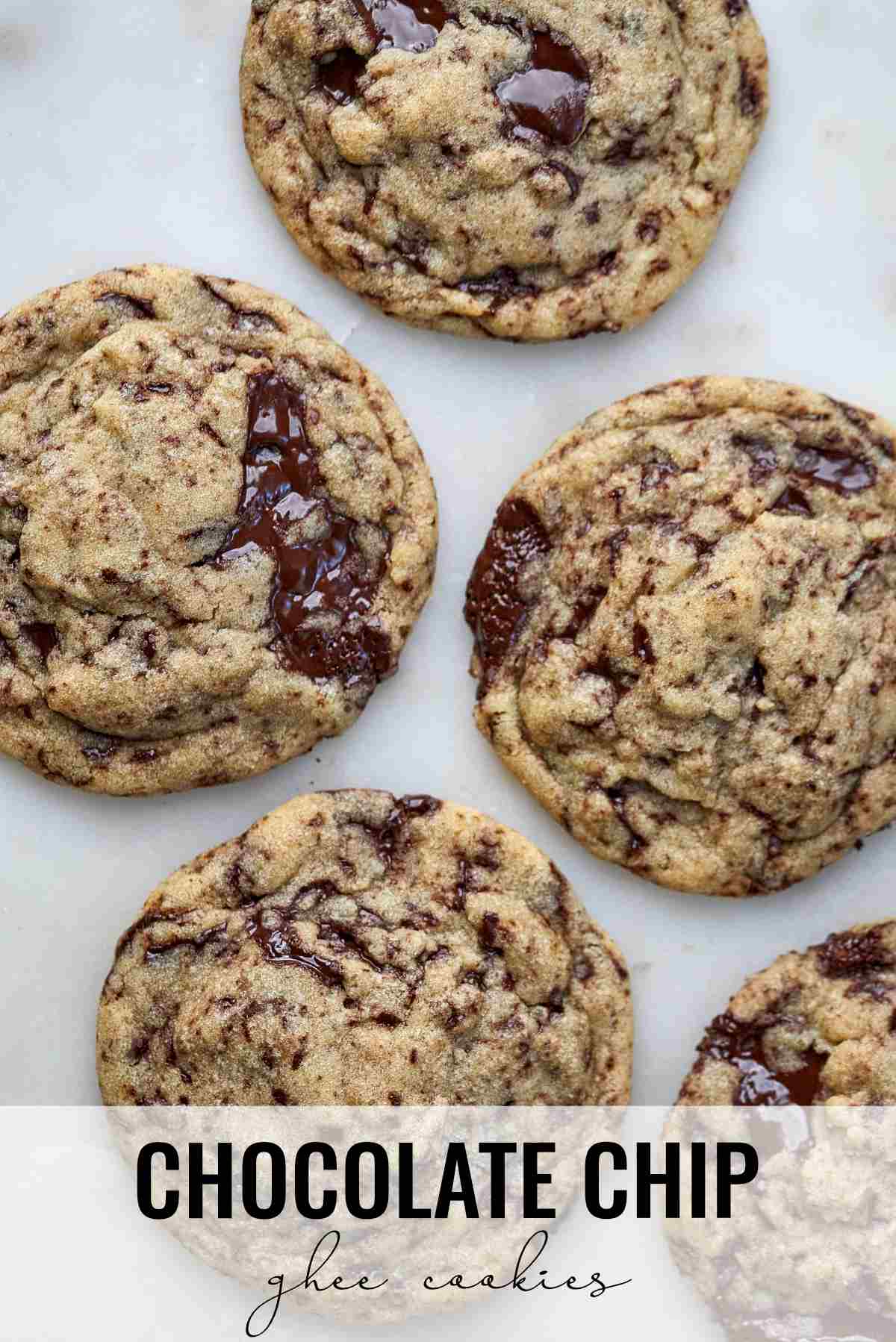 Dark Chocolate Chip Ghee Cookies Proportional Plate
