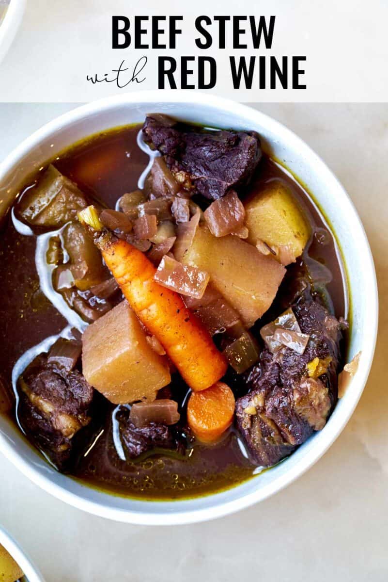 Bowl of beef stew.