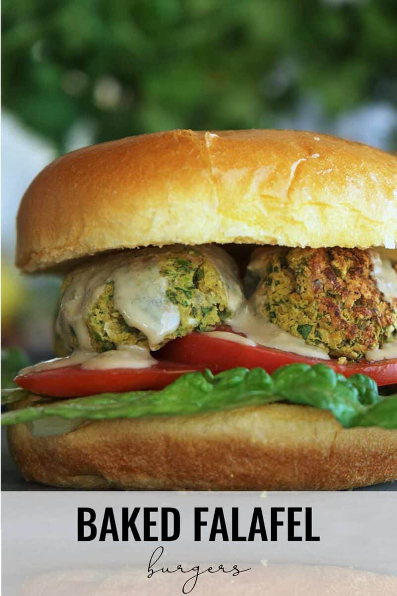 Falafel on a burger.