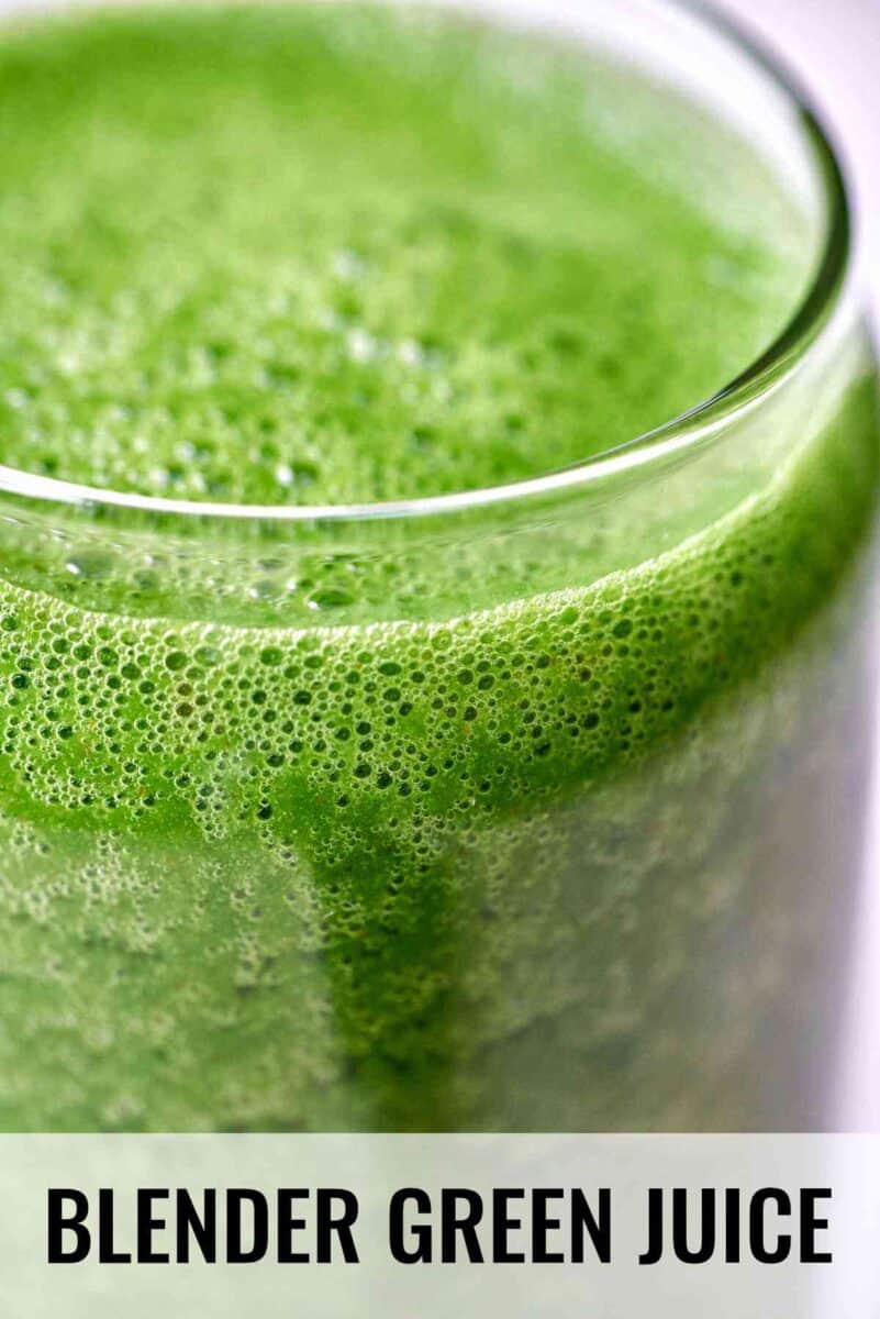 Green juice in a glass.