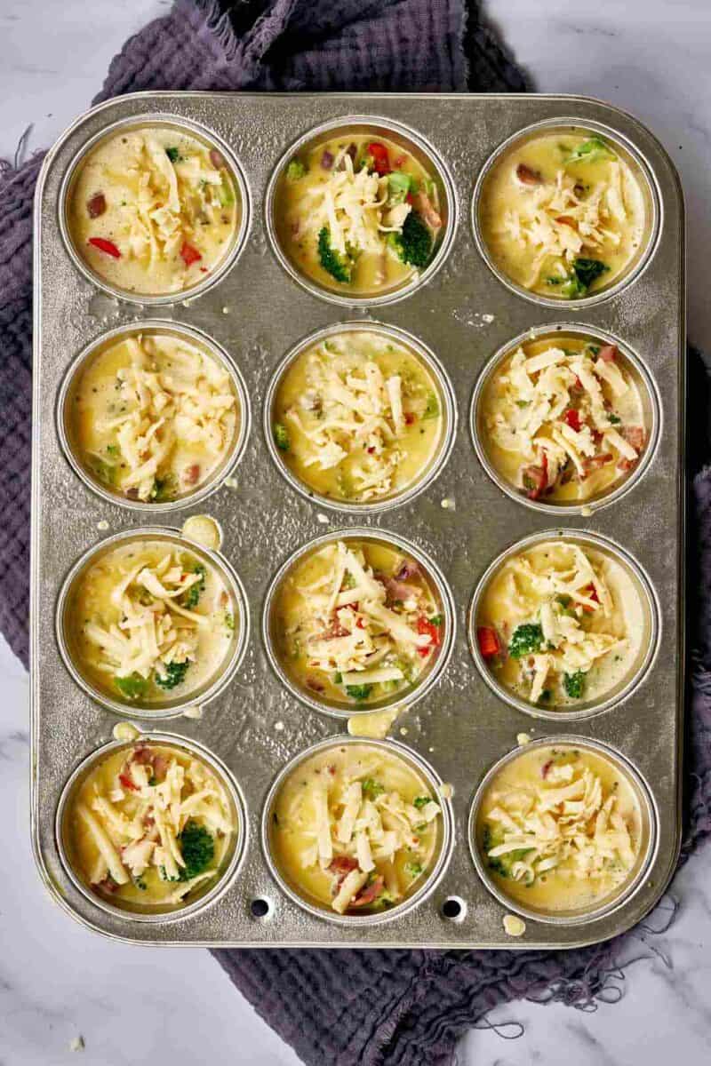 Muffin Tin Egg Bites FreezerFriendly & Combinations to Try