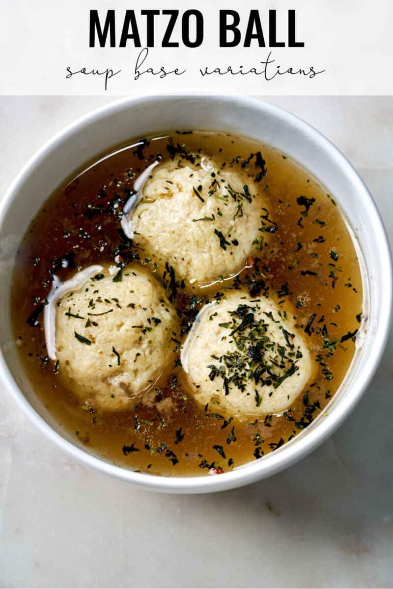 Matzo Ball Soup - Fluffy vs. Dense & Soup Base Ideas!