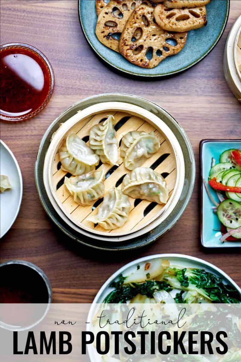 The inside of a meat filled dumpling.