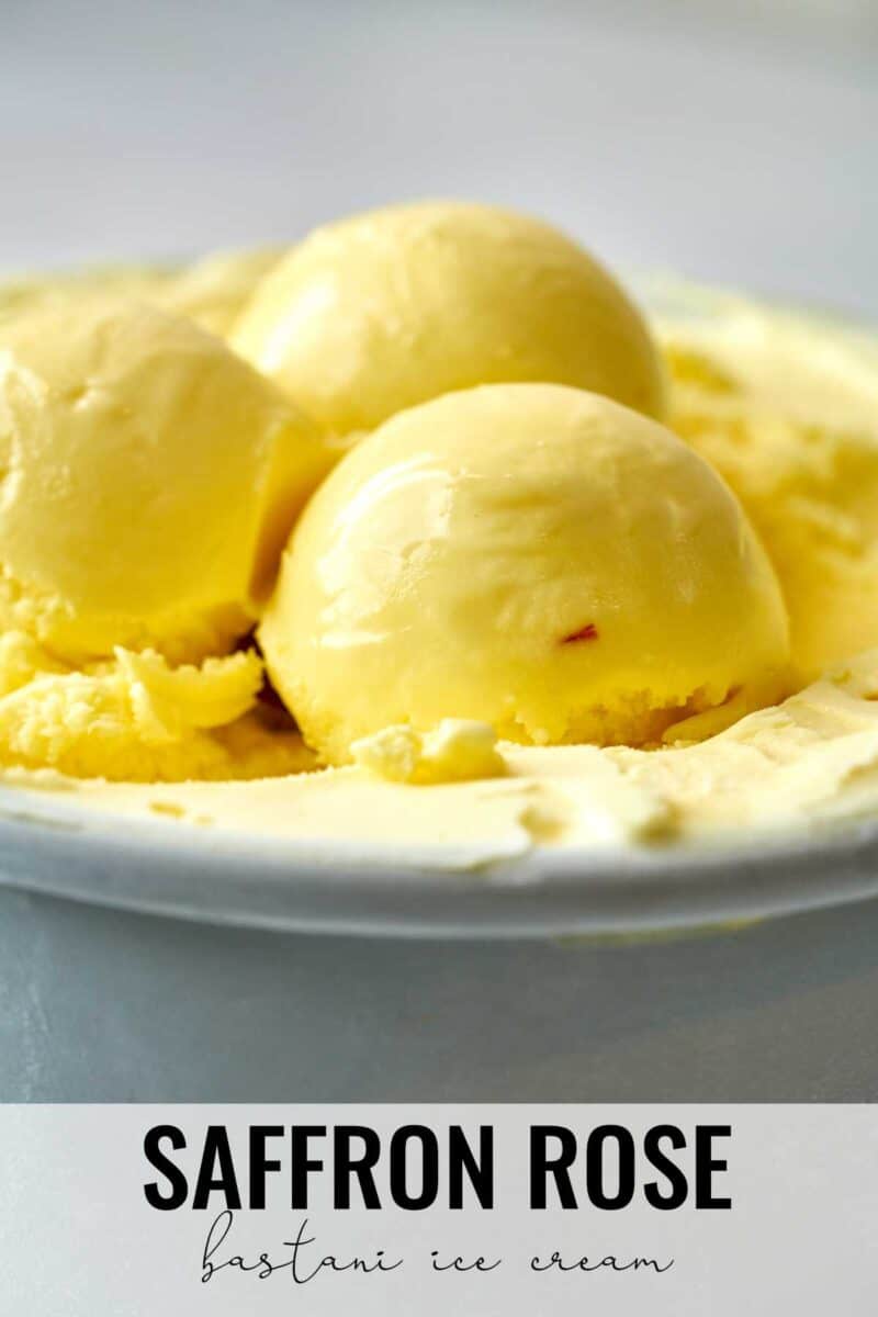 Scoops of yellow ice cream.