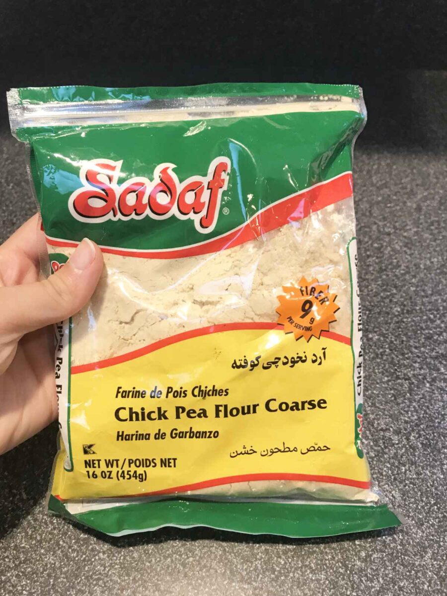 Bag of chickpea flour.