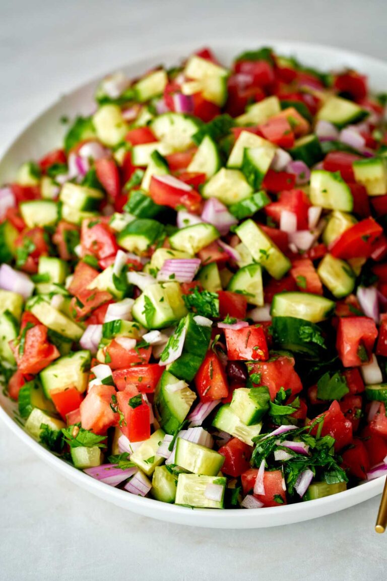 Mediterranean Cucumber Tomato Salad
