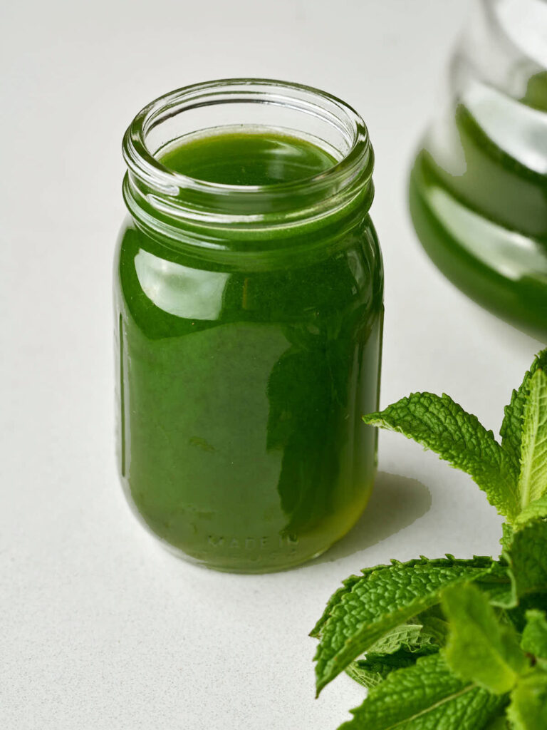 Whole Leaf Mint Simple Syrup