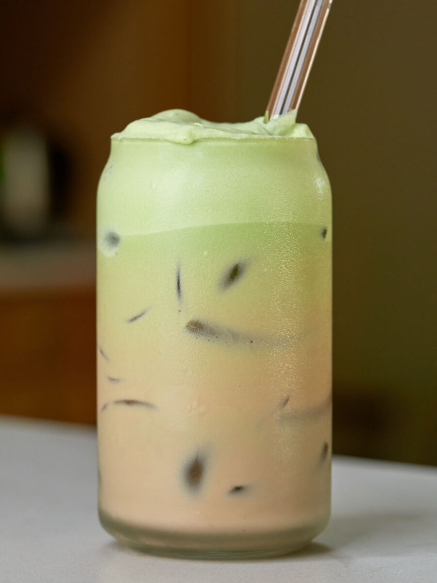 Copycat Starbucks Dairy-Free Iced Matcha Latte - Healthy Little