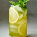 Mint Lemonade with Whole Mint Simple Syrup