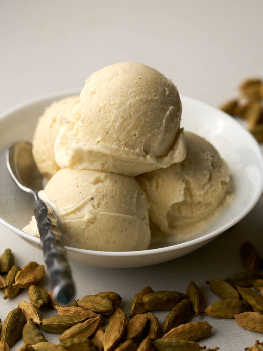 Cardamom Ice Cream - Proportional Plate