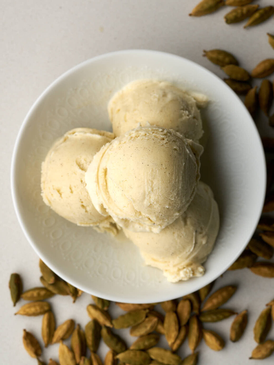 Cardamom Spiced Whipped Cream - Proportional Plate