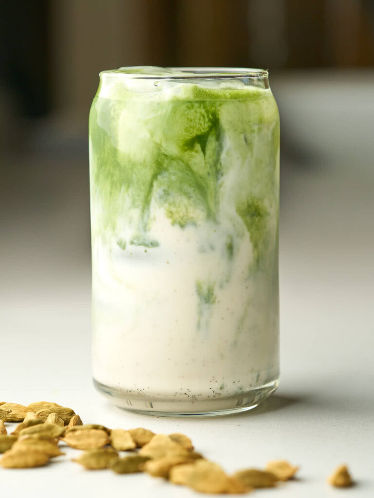 Cardamom Matcha Latte (Iced or Hot)